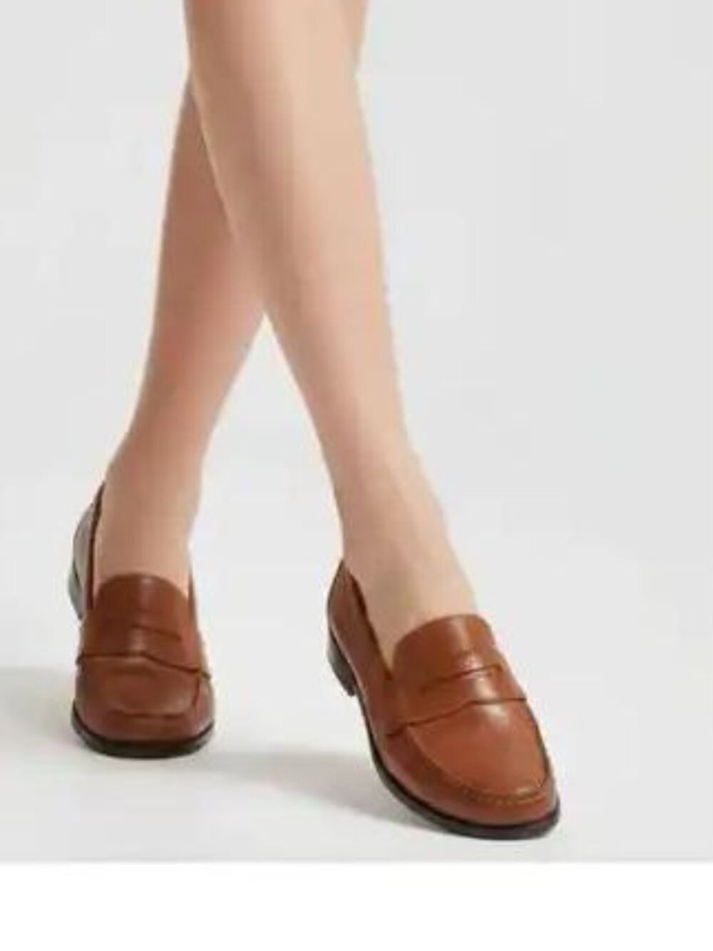Cole Haan Brown Leather Penny Loafers 9.5 tan black shoes flats